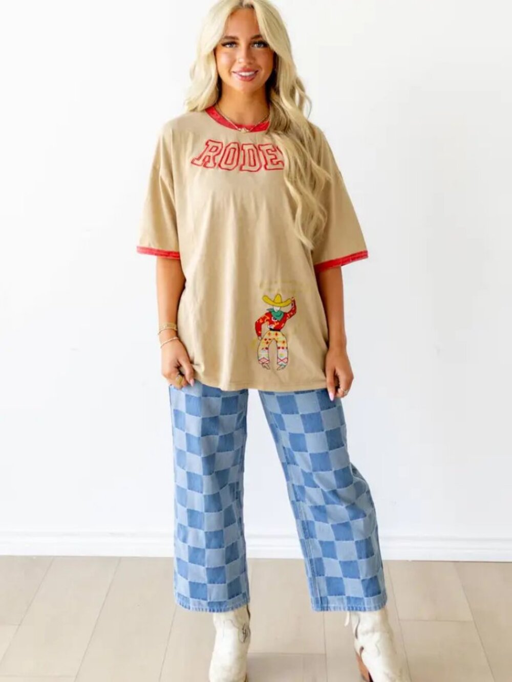 Red Ringer Rodeo Tee  NEW - Picture 2 of 3